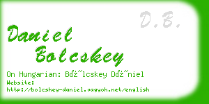 daniel bolcskey business card